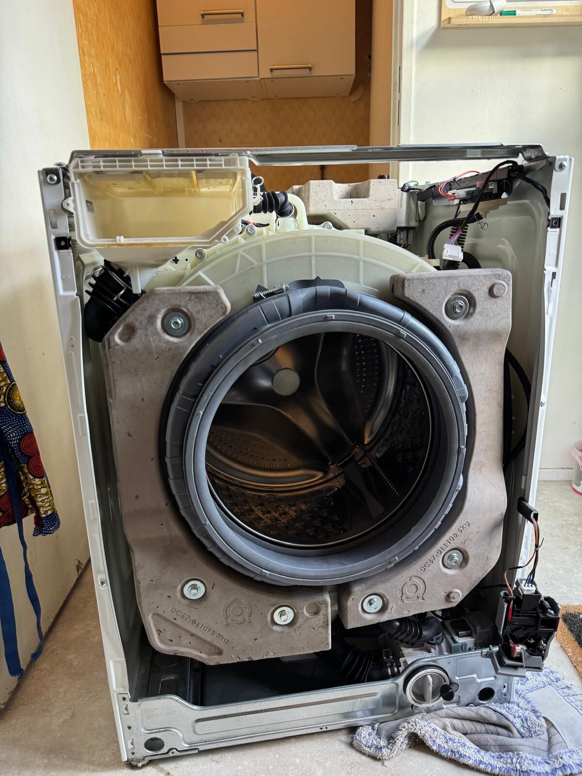 Lave-linge, démontage de la cuve